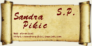 Sandra Pikić vizit kartica